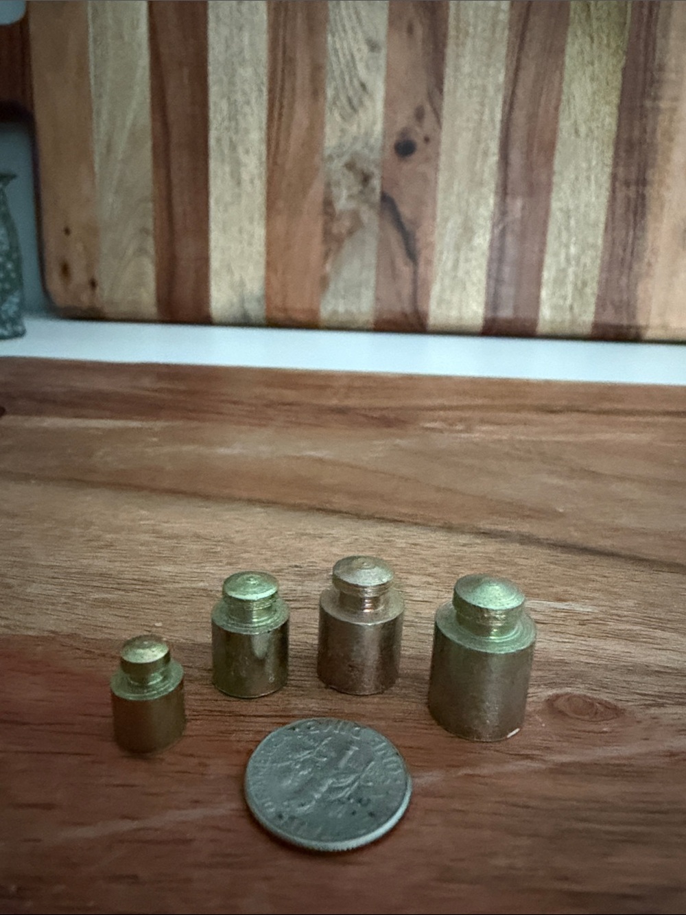 Vintage Inspired Miniature Weights Set (4)